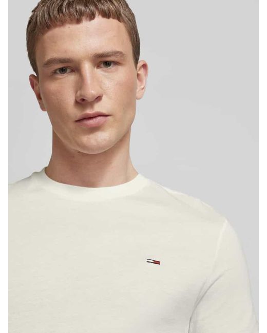 Tommy Hilfiger Slim Fit T-Shirt mit Logo-Badge im 2er-Pack in Green für Herren
