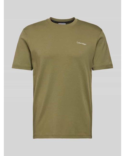Calvin Klein T-Shirt mit Label-Print in Green für Herren