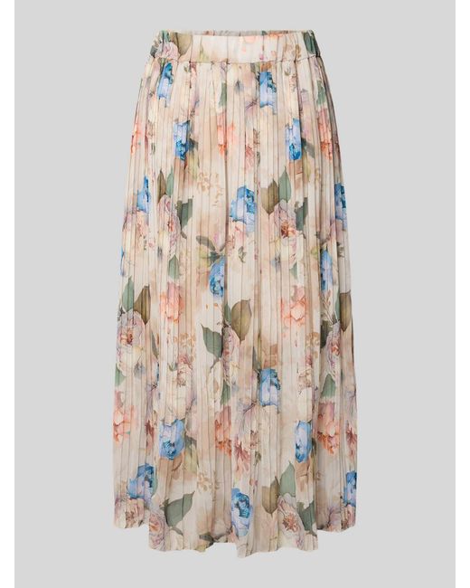 ZABAIONE Midirok Met Plissévouwen in het White