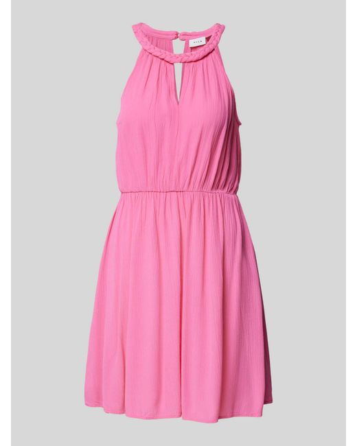 Vila Mini-jurk Met Halter in het Pink