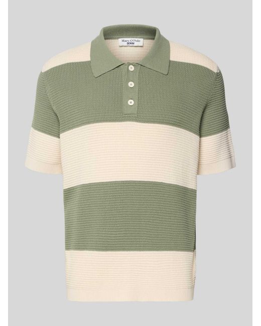 Marc O' Polo Regular Fit Poloshirt Van Puur Katoen in het Green voor heren
