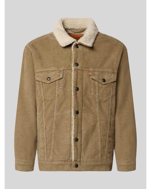 Levi's Jack Met Drukknoopsluiting in het Green voor heren