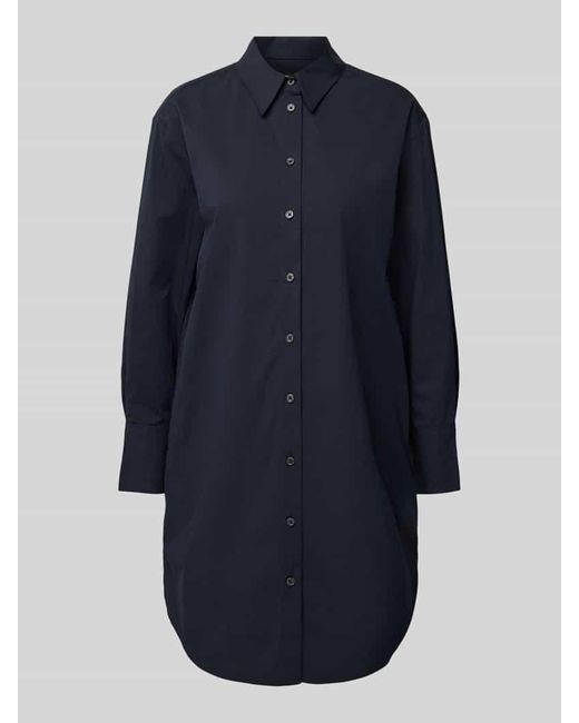 Marc O' Polo Blue Oversized Blusenkleid Mit Eingrifftaschen