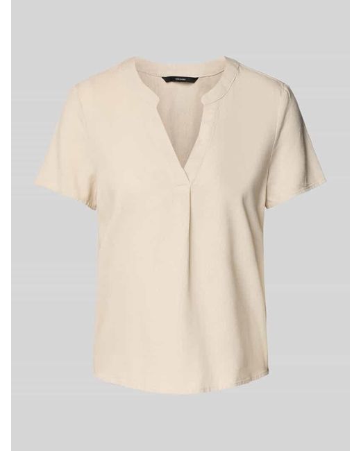 Vero Moda Natural Regular Fit Tunika aus Viskose-Leinen-Mix Modell 'MYMILO'
