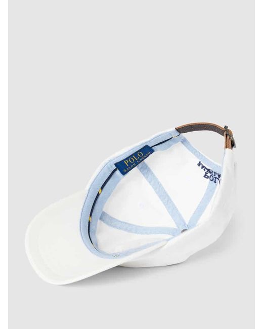 Polo Ralph Lauren Basecap mit Label-Stitching in White für Herren