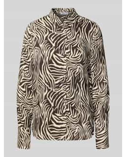 MORE&MORE Overhemdblouse Met Knoopsluiting in het Gray
