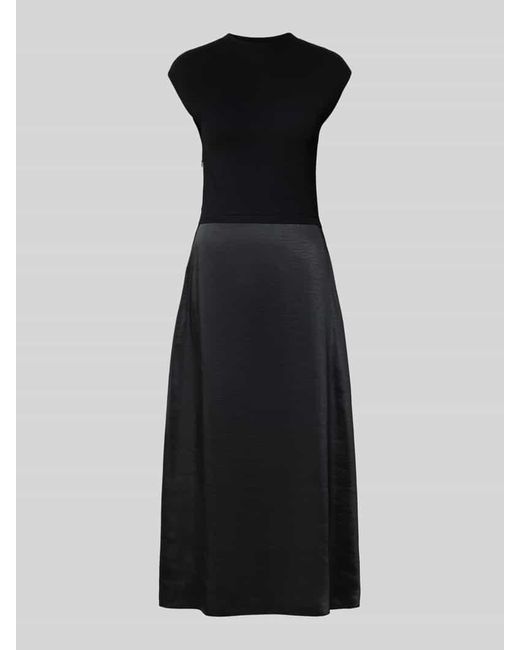 Boss Black Tailliertes Strickkleid mit Rock aus Satin Modell 'FERDOLINI'