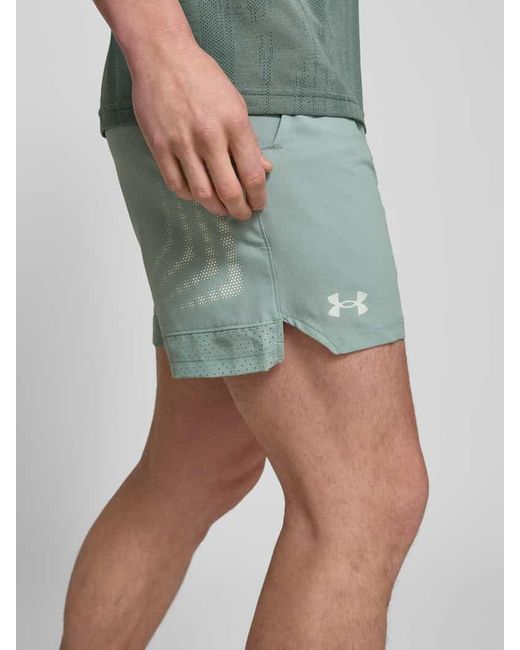 Under Armour Regular Fit Shorts mit elastischem Label-Bund Modell 'Vanish' in Green für Herren