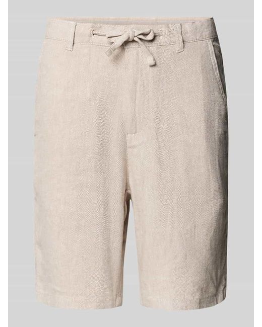 Jack & Jones Regular Fit Shorts mit Tunnelzug Modell 'MYKONOS' in Natural für Herren