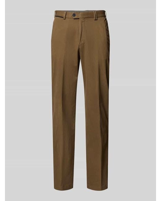 Hiltl Regular Fit Stoffhose mit Bügelfalten Modell 'Peaker' in Natural für Herren