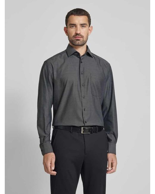 Eterna Comfort Fit Business-Hemd mit Kentkragen in Gray für Herren