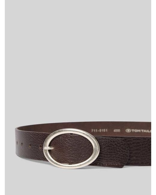 Tom Tailor Brown Gürtel aus Glattleder