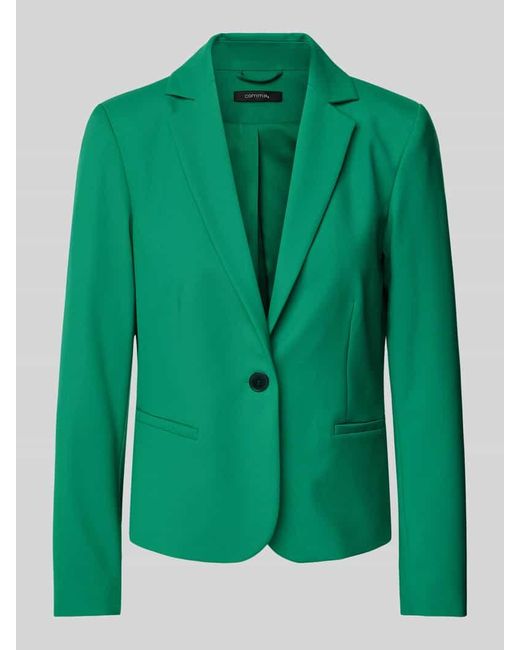 Comma, Green Blazer mit Leistentaschen