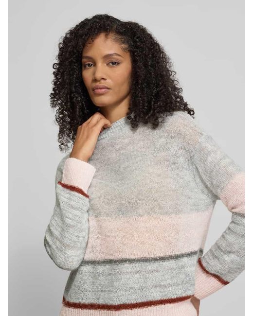 S.oliver Gray Relaxed Fit Strickpullover mit Woll-Anteil