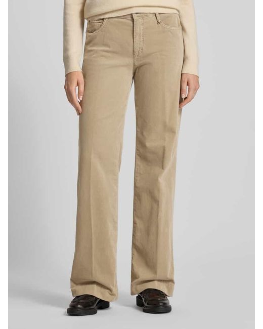 M·a·c Natural Cordhose mit weitem Bein und Eingrifftaschen