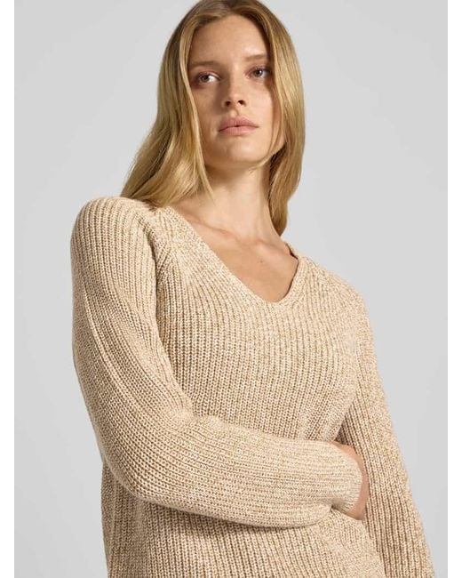 S.oliver Natural Regular Fit Strickpullover aus Baumwoll-Mix