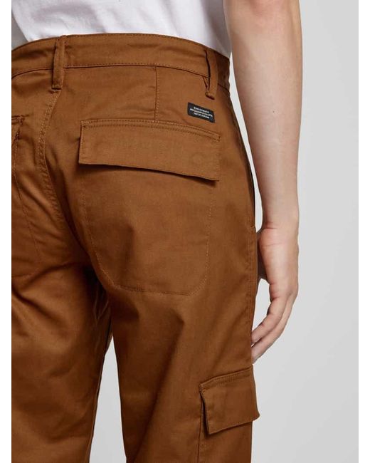 Blend Cargohose Mit Elastischen Abschlüssen in Brown für Herren