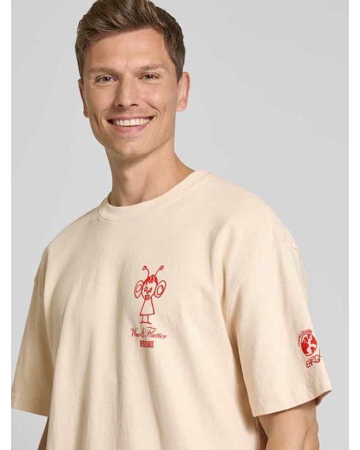 Deus Ex Machina T-Shirt mit Label-Print in Natural für Herren