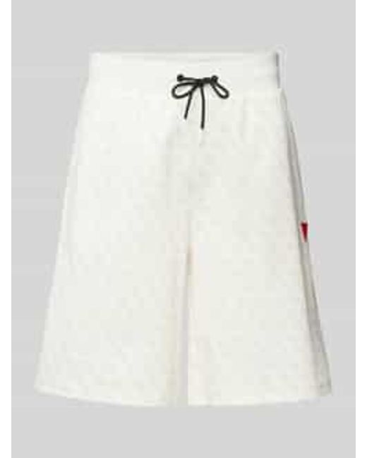 Guess Regular Fit Korte Broek Met Labelbadge in het Natural voor heren
