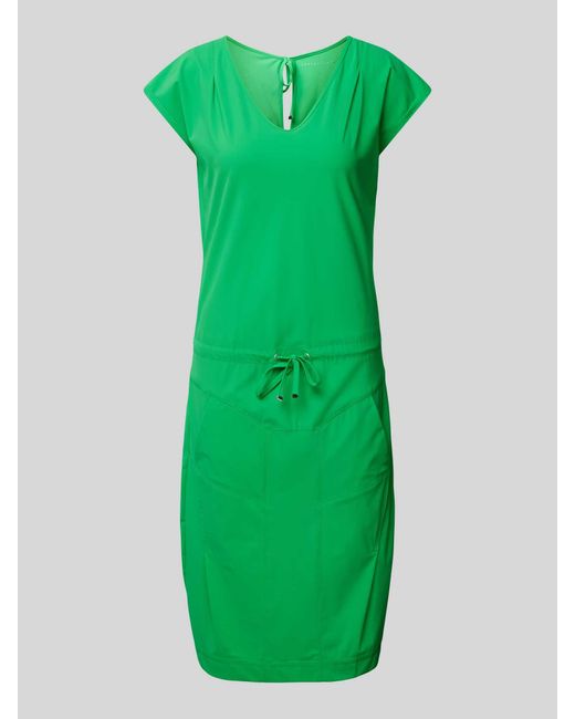 RAFFAELLO ROSSI Green Knielanges Kleid mit Schnürrung Modell 'GIRA'