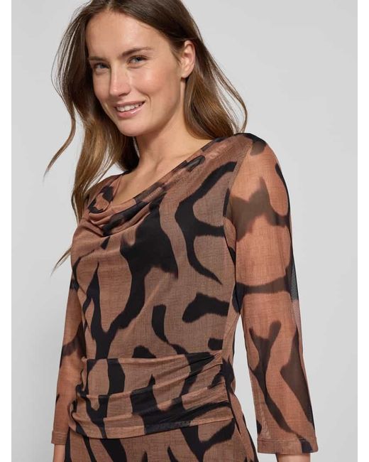 Zero Black Knielanges Kleid mit Wasserfall-Ausschnitt