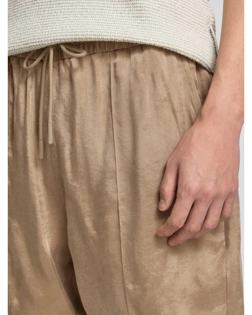 HUGO Korte Regular Fit Broek Met Vaste Persplooien in het Natural voor heren