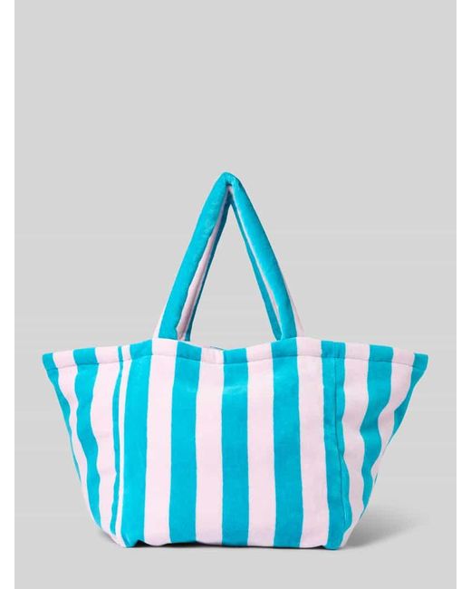 Wouf Blue Handtasche mit Label-Badge Modell 'Lanzarote'