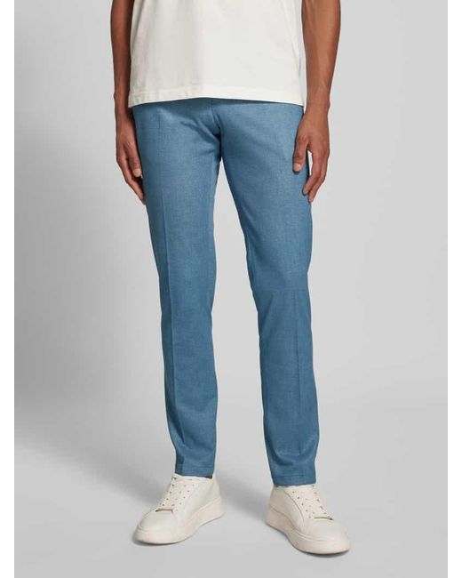 Zuitable Slim Fit Anzughose Mit Bindegürtel Modell 'Spartaflex' in Blue für Herren