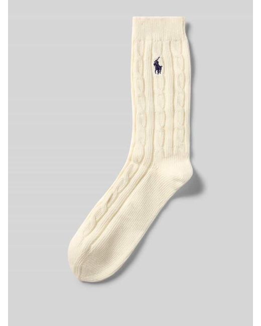 Polo Ralph Lauren Natural Socken mit Label-Stitching