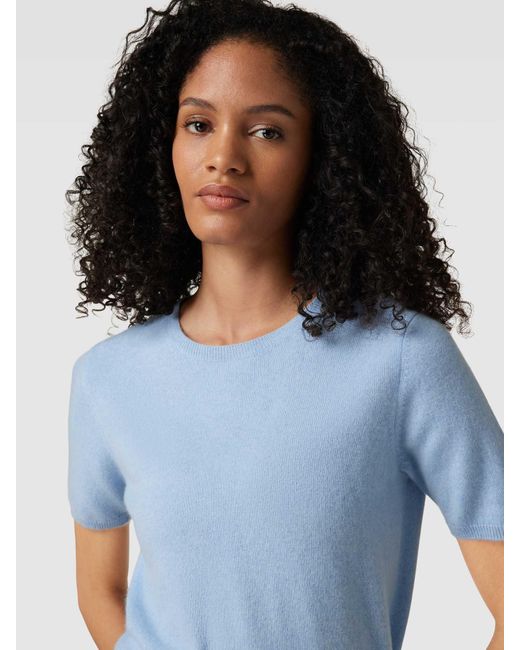 The Mercer N.Y. Gebreid Shirt Met Ronde Hals in het Blue