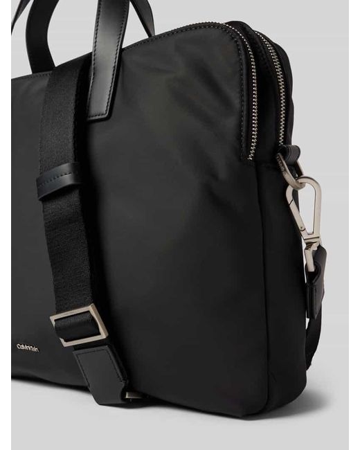 Calvin Klein Laptoptasche mit verstellbarem Schulterriemen in Black für Herren