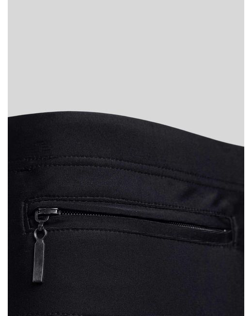 Schiesser Slim Fit Zwembroek Met Ritszak in het Black voor heren