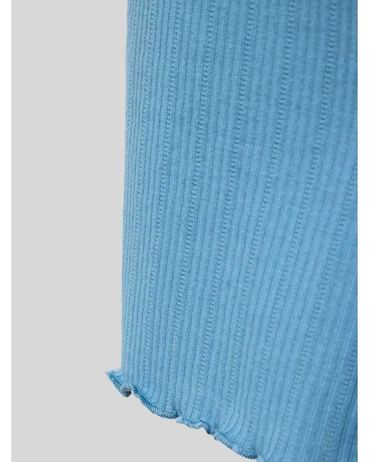Jake*s Relaxed Fit Korte Pyjamabroek Met Structuurmotief in het Blue