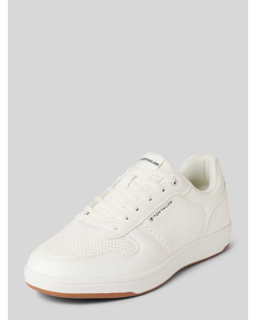 Tom Tailor Lage Sneakers Met Veters in het Natural voor heren