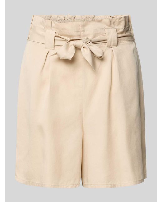 Tom Tailor Regular Fit Korte Broek Met Strikceintuur in het Natural