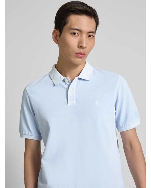Marc O' Polo Regular Fit Poloshirt aus reiner Baumwolle in Blue für Herren