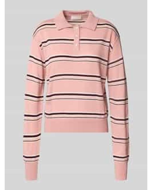 LeGer By Lena Gercke Gebreide Pullover Met Polokraag, Model 'Lilith' in het Pink