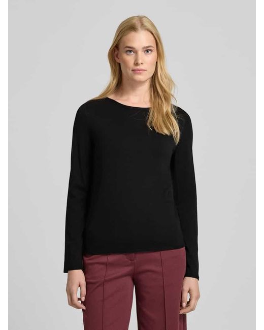 S.oliver Black Regular Fit Strickpullover aus Baumwoll-Viskose-Mix