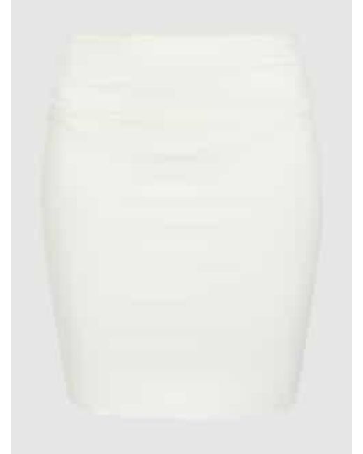 Kaffe Minirok Met Elastische Band, Model 'Penny' in het White