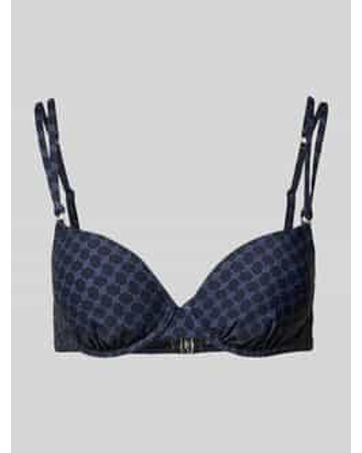 Joop! Bikinitop Met Plooien in het Blue