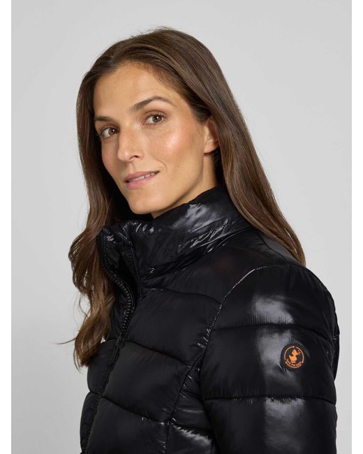 Save The Duck Gewatteerd Jack Met Ritszakken, Model 'Cosmary' in het Black