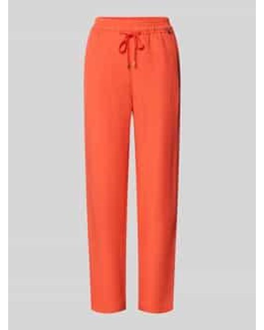 Marc Cain Tapered Fit Stoffen Broek Met Tunnelkoord