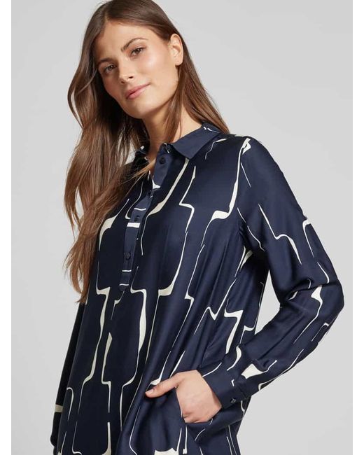 Milano Italy Blue Knielanges Kleid Mit Kurzer Knopfleiste