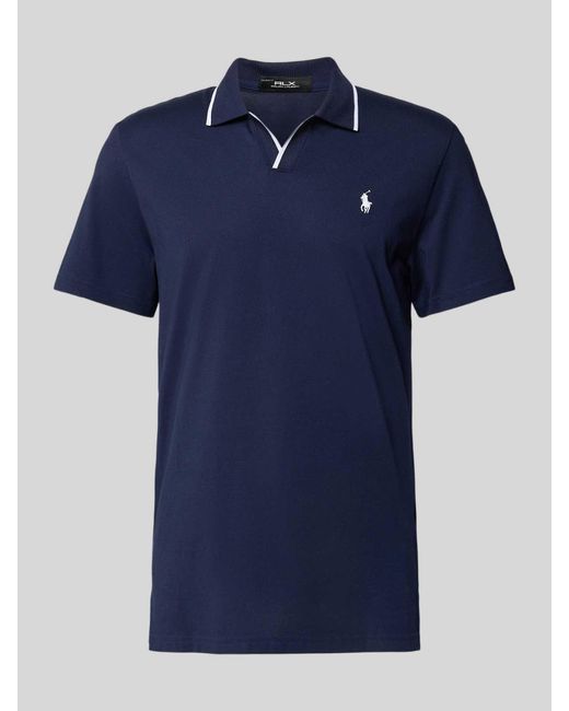 Polo Ralph Lauren Poloshirt Met Labelstitching in het Blue voor heren