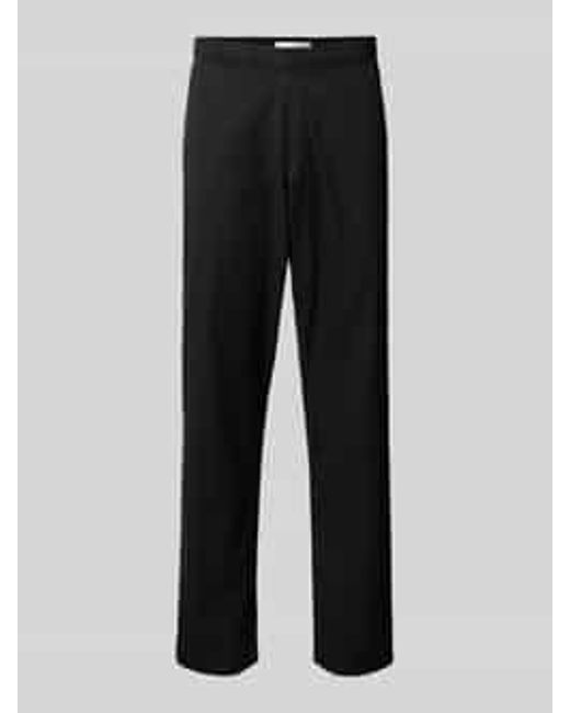 SELECTED Regular Tapered Fit Chino Met Steekzakken in het Black voor heren