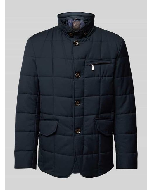 Gimo's Steppjacke Mit Pattentaschen in Blue für Herren