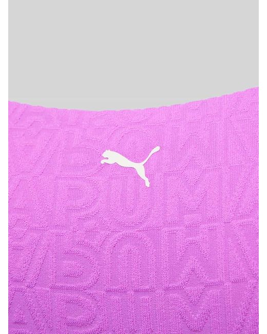 PUMA Pink Bikini-Oberteil mit Strukturmuster