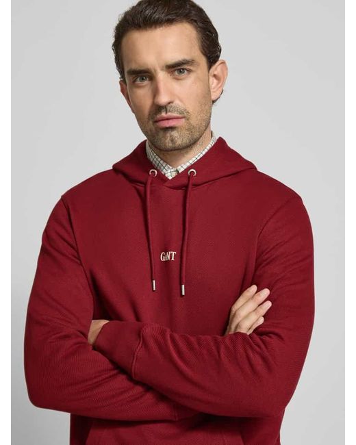 Gant Hoodie mit Kapuze in Red für Herren