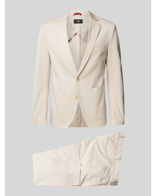 Cinque Anzug mit aufgesetzten Eingrifftaschen Modell 'Tinto' in Natural für Herren