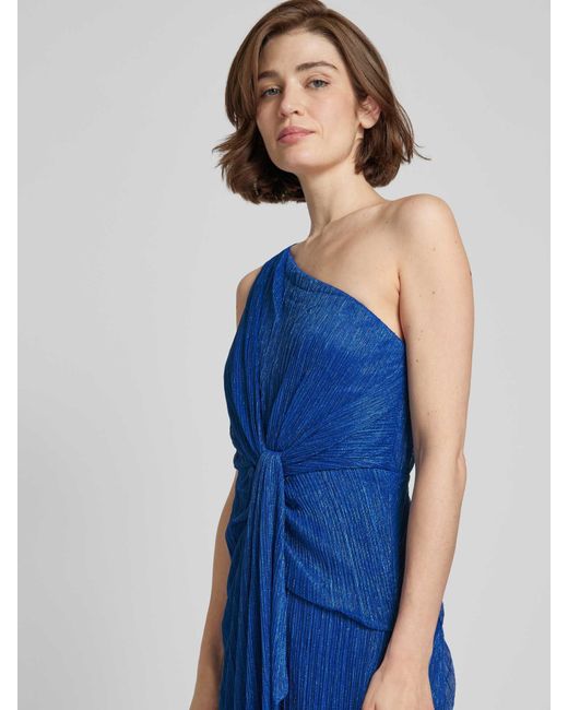 Adrianna Papell Blue Abendkleid mit Knotendetail